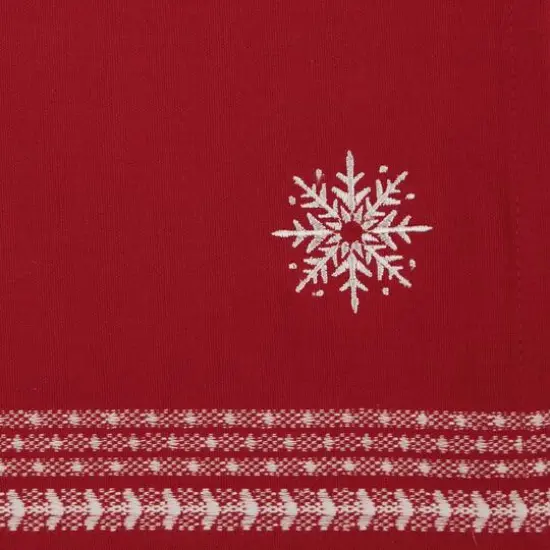 DII&reg; Nordic Snowflake Embroidered Napkin Set, 4ct. {5}