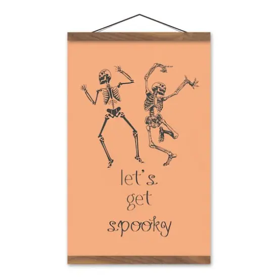 Let's Get Spooky 12" x 18" Teak Hanging Canvas {1}