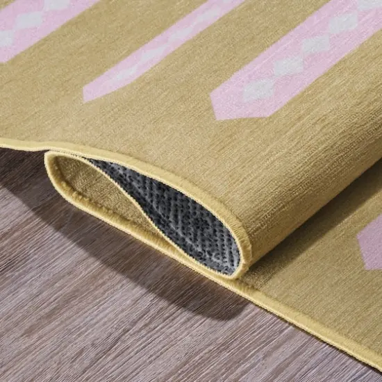 My Magic Carpet Dash & Dot Washable Rug Honey Beige {4}