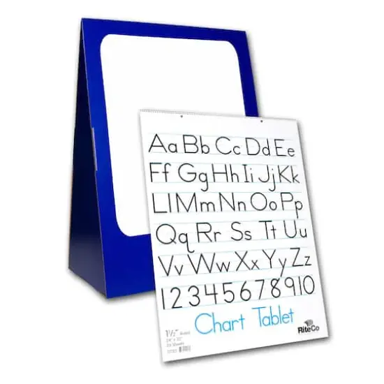 Flipside Spiral-Bound Flip Chart Stand with Dry Erase Board & Ruled Chart Tablet {1}