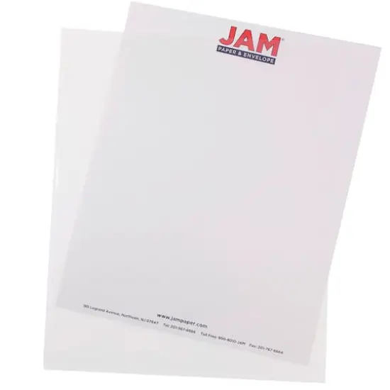 JAM Paper 9" x 11.5" Plastic Sleeve Page Protectors, 12ct. Clear {1}