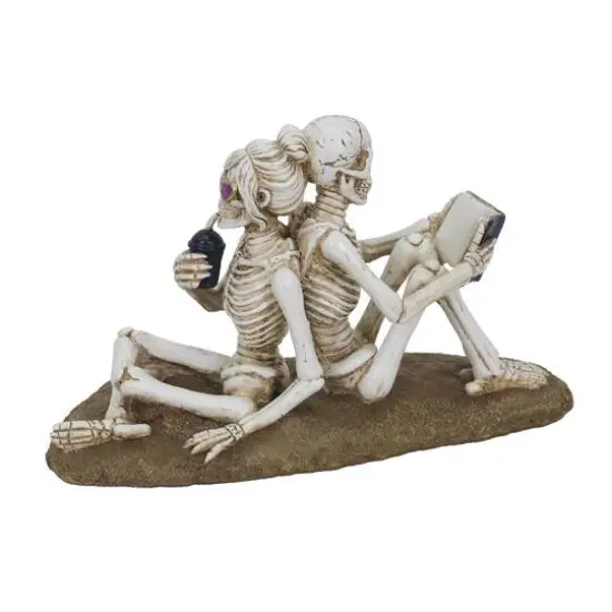 8" Back to Back Skeletons Tabletop D&eacute;cor by Ashland&reg; {1}