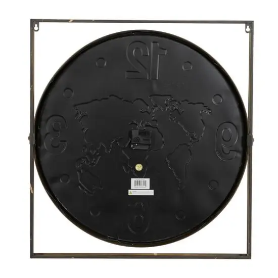 Gold Vintage Metal Wall Clock, 26" x 24" {7}