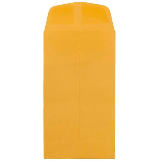 JAM Paper 3.375" x 6" Brown Kraft Recycled Coin Business Envelopes, 100ct. {3}