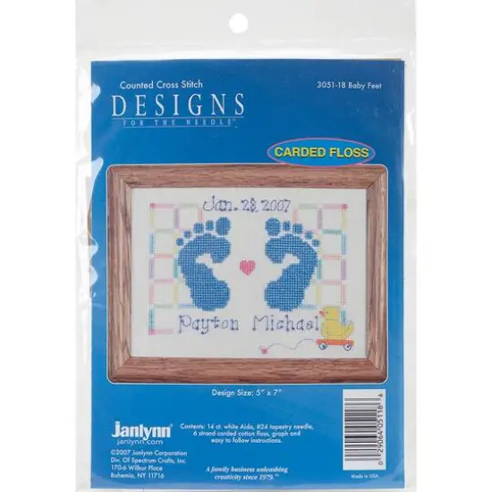 Janlynn&reg; Baby Feet Counted Cross Stitch Kit {3}