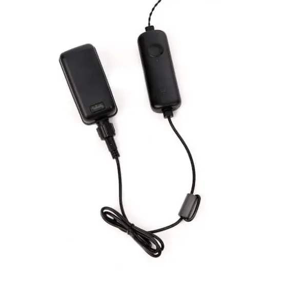 24" Feel Real&reg; Snowy Sheffield Spruce Porch Bush in Silver Brushed Plastic Urn {5}