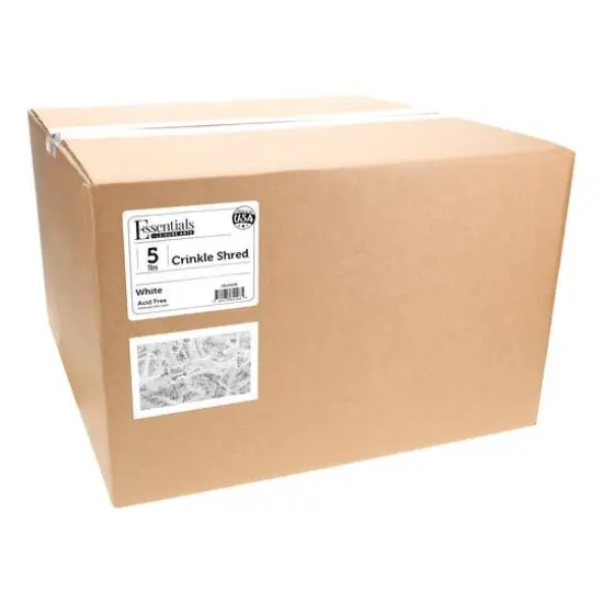 Essentials by Leisure Arts Crinkle Shred Box, 5lb. White {4}
