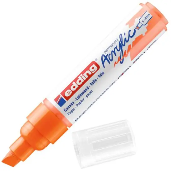 edding&reg; 5000 Broad Acrylic Marker Neon Orange {4}