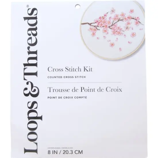 Cherry Blossom Cross Stitch Kit by Loops & Threads&reg; {3}