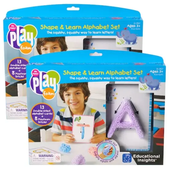 Educational Insights&reg; Playfoam&reg; Shape & Learn Alphabet Sets, 2ct. {1}