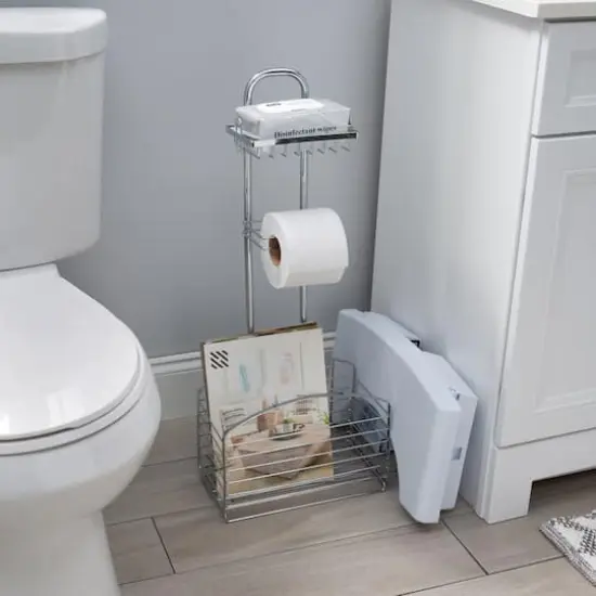 Bath Bliss Harbor Collection Chrome Bathroom Organizer {3}