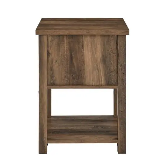 Walker Edison 18" Reclaimed Barnwood Mission Storage Side Table {8}