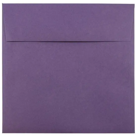 JAM Paper 7.5" x 7.5" Square Premium Invitation Envelopes, 25ct. Dark Purple {1}