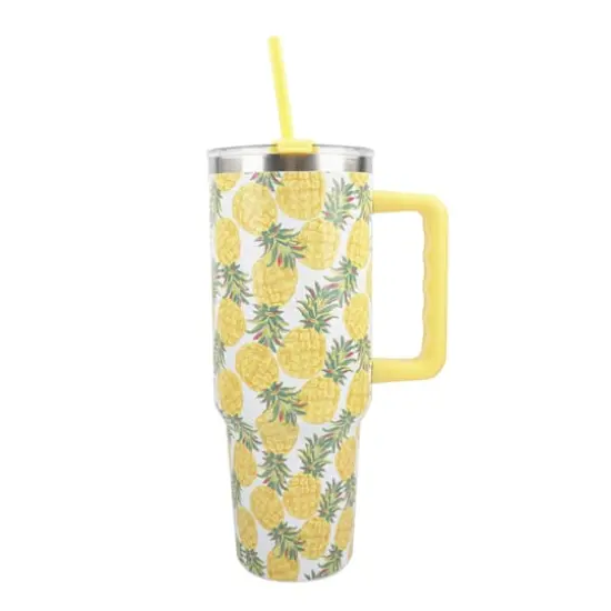 40oz. Pineapple Toss Stainless Steel Insulated Tumbler by Celebrate It&trade; {1}