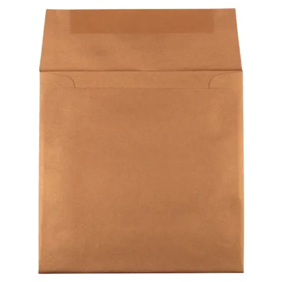 JAM Paper 6.5" x 6.5" Copper Stardream Metallic Invitation Envelopes, 25ct. {3}