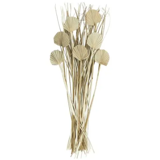 3ft. Brown Dried Plant Palm Leaf Natural Foliage with Grass {1}