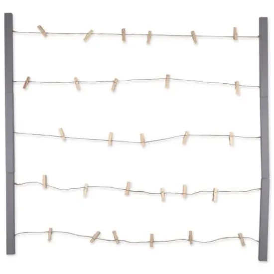 Gray Floating Frame With Clips {3}