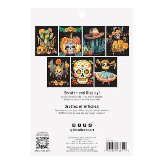 Brea Reese&trade; 6" x 8" Creepy Cacti Scratch Art Paper Pad {6}