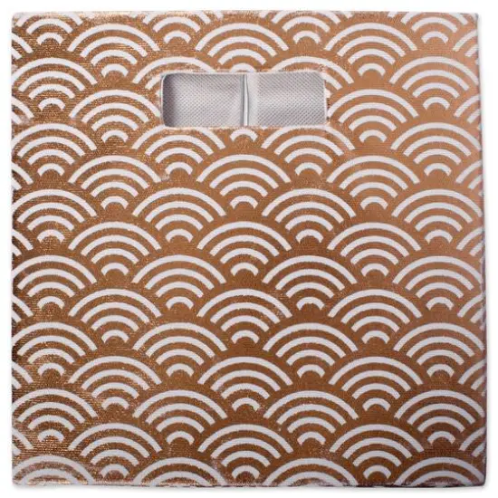 DII&reg; 13" Polyester Waves Storage Cube Copper {5}