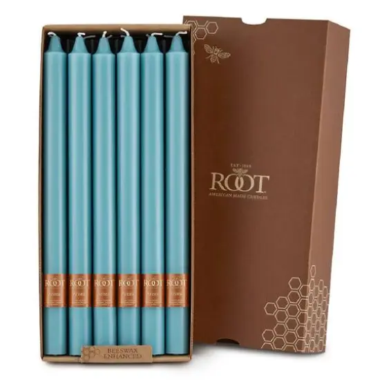 Root Candles Arista&trade; 12" Smooth Taper Candles, 12ct. Sky {1}