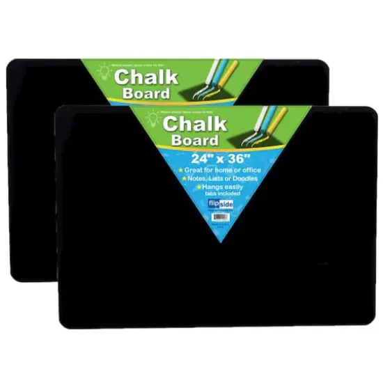 Flipside Products 24" x 36" Black Chalk Board, 2ct. {1}