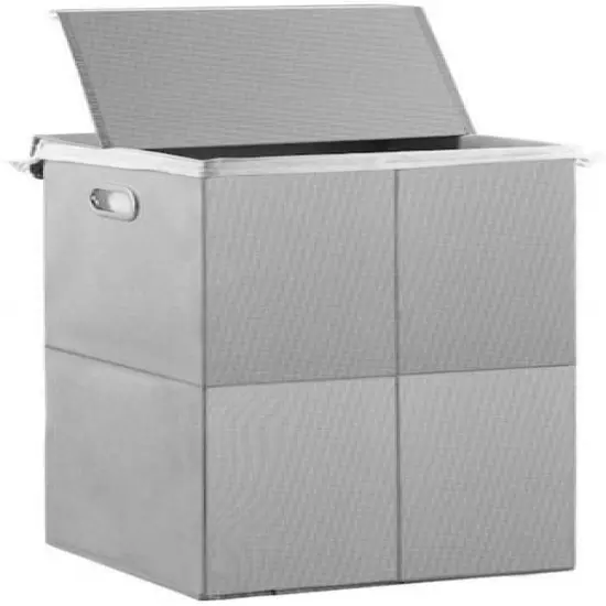 NEX&trade; Foldable Single Hamper Basket with Lid & Removable Liner {1}