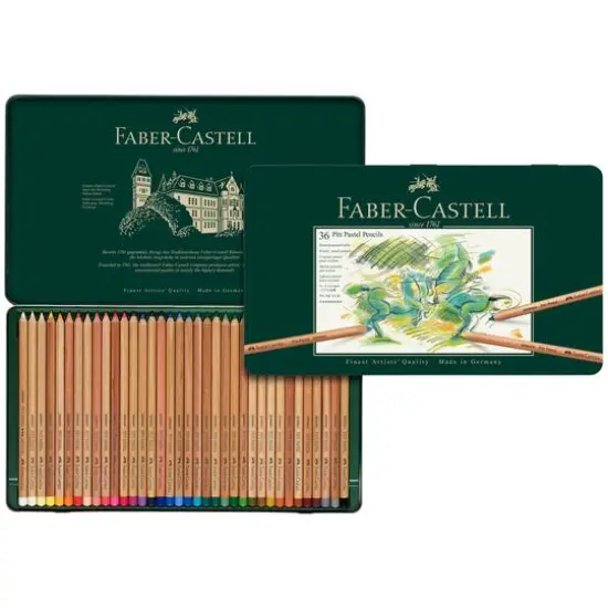 Faber-Castell Pitt 36 Color Pastel Pencil Set {3}