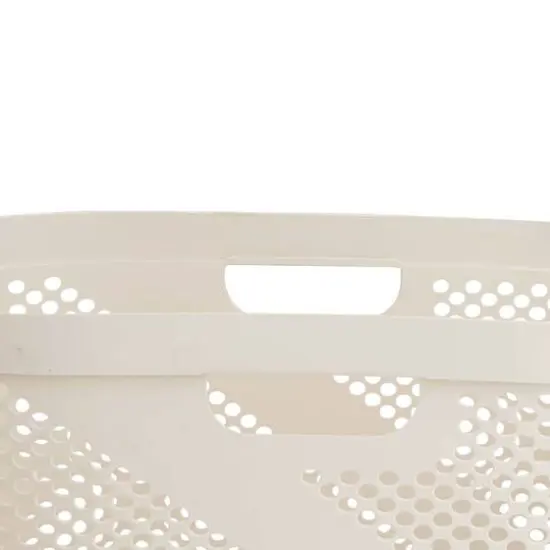 Mind Reader 10.5'' Laundry Hamper Ivory {6}