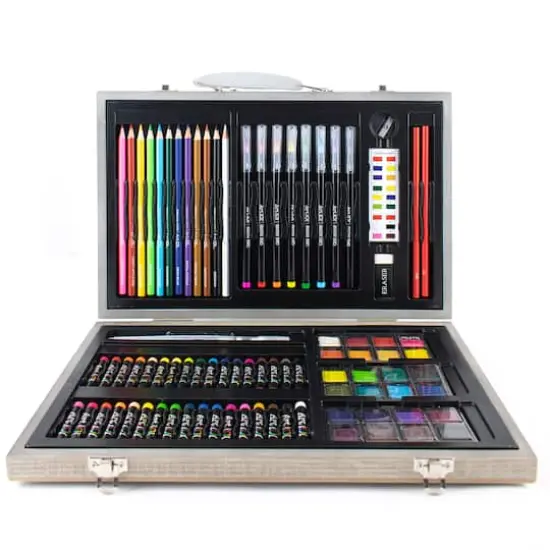Art 101 Watercolor, Draw & Sketch Wood Art Set {3}