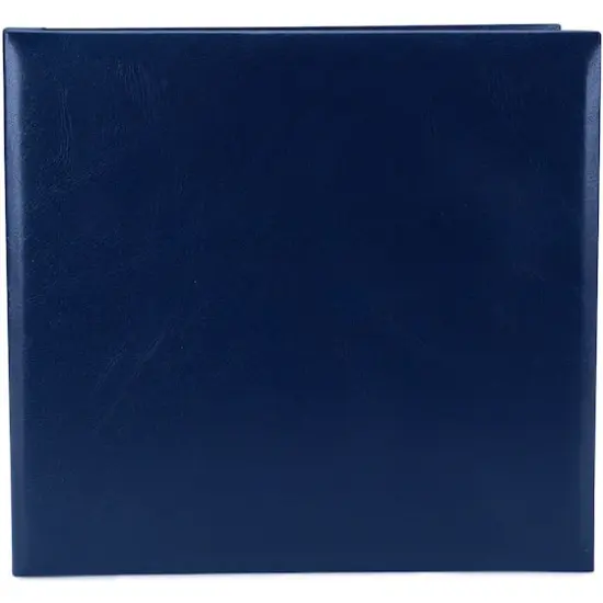 Pioneer&reg; Leatherette Post Bound Album, 12" x 12" Navy {4}