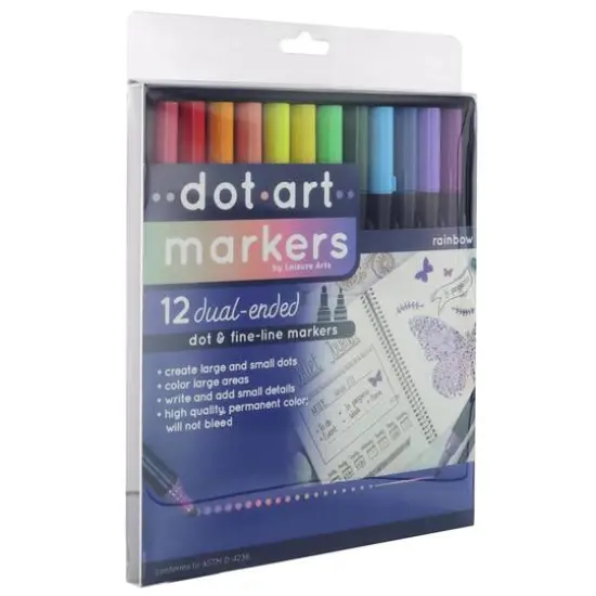 Leisure Arts&reg; Dot Art Markers Myth and Legend Coloring Sheets Set {4}