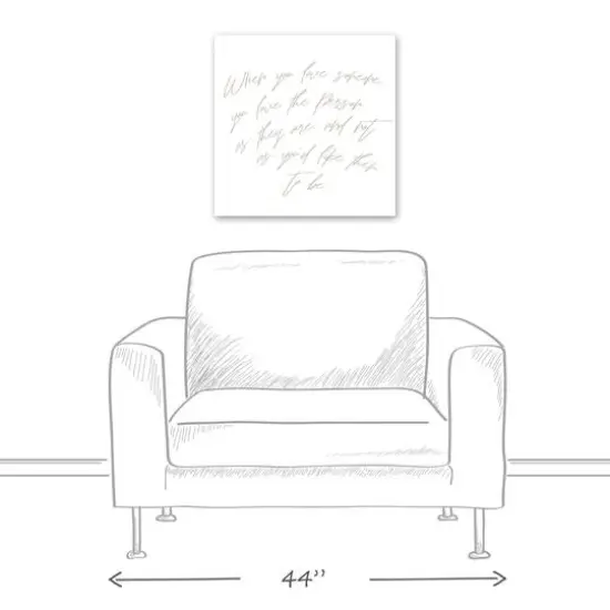 When You Love Someone 20" x 20" Canvas Wall Art {6}