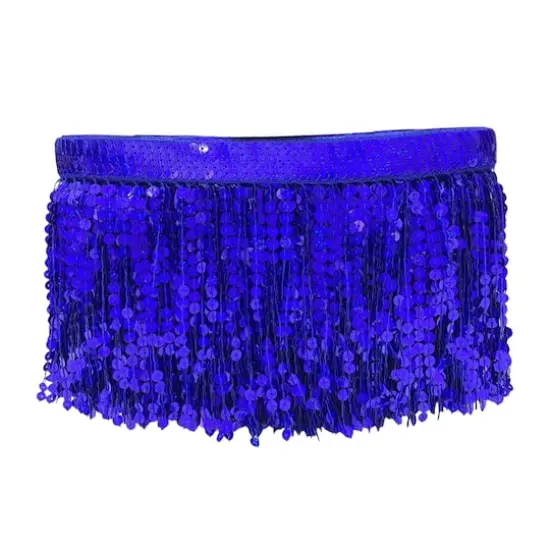 6" Sequin Fringe Trim by Celebrate It&reg; Blue {4}