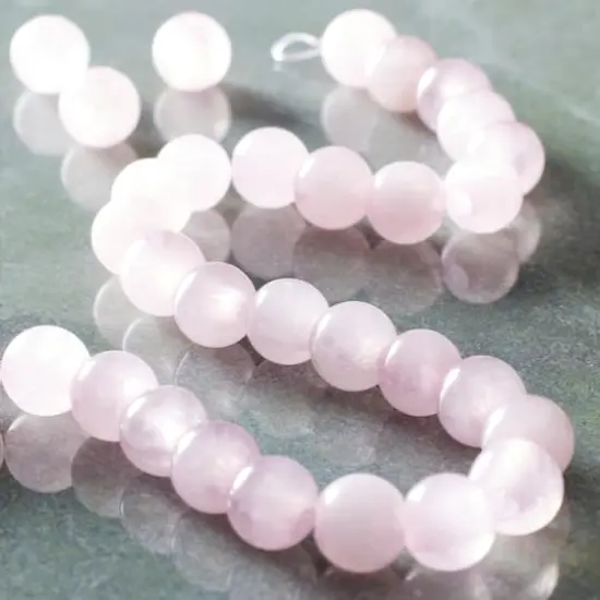 Rose Quartz Round Beads, 8mm by Bead Landing&trade; {3}