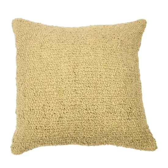 Hello Honey&reg; 20'' Brown Square Boucle Cotton Pillow Cover {1}