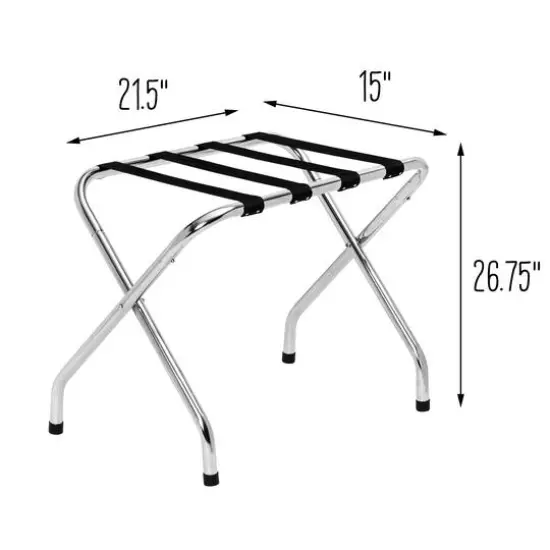 Honey Can Do Chrome KD Luggage Rack {7}