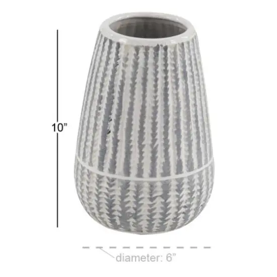 White Stoneware Farmhouse Vase {6}