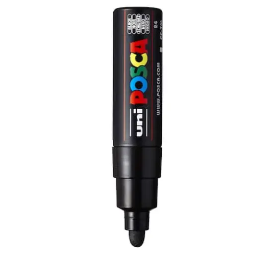 uni&reg; POSCA&reg; PC-7M Bullet Marker Black {4}