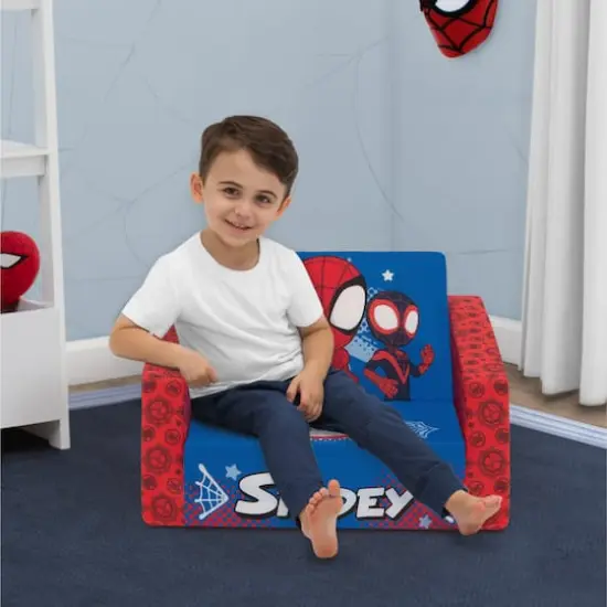 Marvel Spidey & His Amazing Friends Cozee Flip-Out 2-in-1 Convertible Chair To Lounger {5}