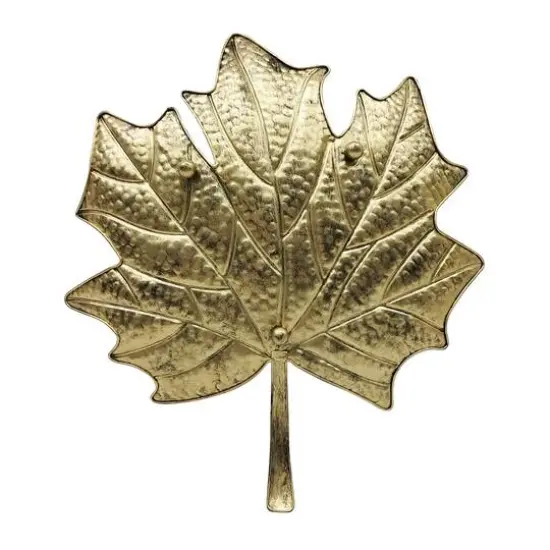 17" Gold Maple Leaf Tray Tabletop D&eacute;cor by Ashland&reg; {4}