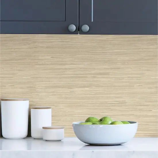 InHome Avery Weave Cream Peel & Stick Wallpaper {4}