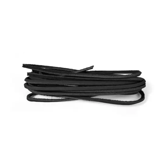 3.1mm Black Square Leather Cord, 2ct. by Bead Landing&trade; {4}