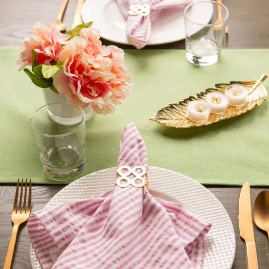 DII&reg; Gold Square Die Cut Napkin Rings, 6ct. {7}