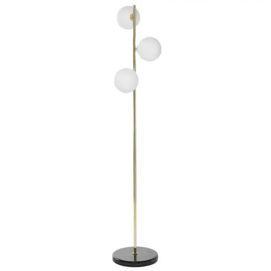 CosmoLiving by Cosmopolitan 55" Gold Metal Modern Floor Lamp {3}