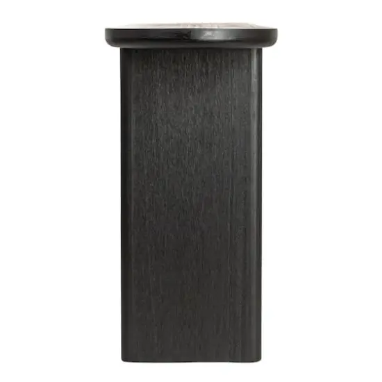 Hello Honey&reg; Black Sturdy Fir Wood Console Table {3}