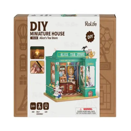 Rolife&reg; Alice's Tea Store DIY Miniature House Kit {7}