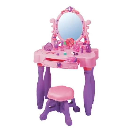 Red Box Toy Light Up Princess Vanity Table {1}