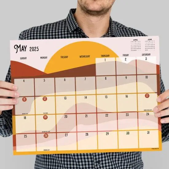 TF Publishing Medium 2025 Landscapes Monthly Blotter Desk Pad Calendar {3}