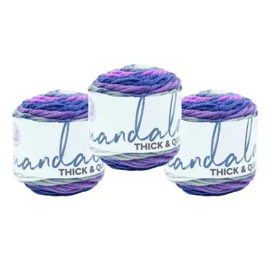 3 Pack Lion Brand&reg; Mandala&reg; Thick & Quick Yarn Turbine {2}
