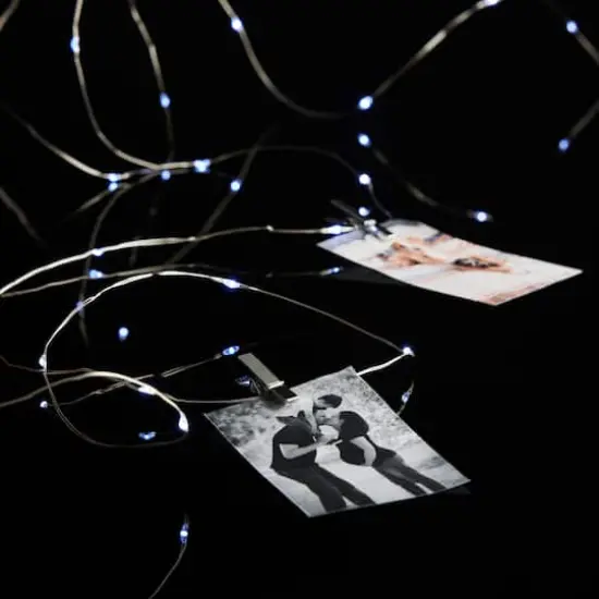 45ct. Cool White LED Silver Clip Lights by Ashland&reg; {3}